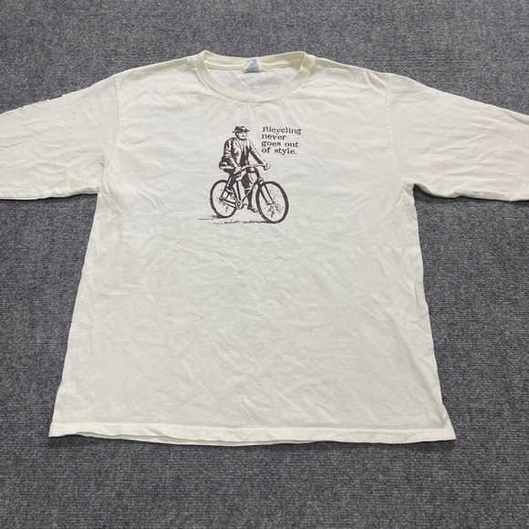 Pro Weight Other - Vintage White "Bicycling never goes out of style" Pro Weight Long-Sleeve